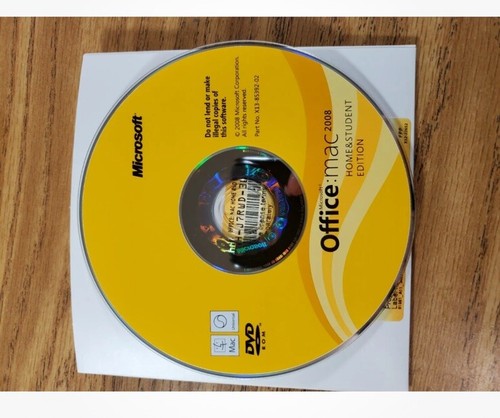 Microsoft Office 2008 Home and Student Edition for Mac with 3 Product Keys - Picture 3 of 4