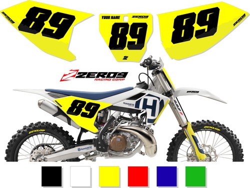 Custom MX Number Plates / Backgrounds: Husqvarna TC FC TE FE 50cc - 501cc COMP - Picture 2 of 10
