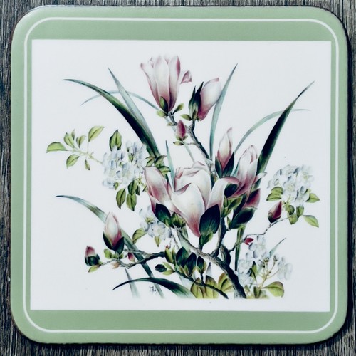 Pimpernel England Vintage Coasters 5 Oriental Flora Japonica Flower Countryside - Picture 3 of 10