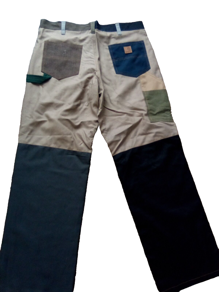 Carhartt Carpenter Work Trousers Mens 36x31 Canvas VGC Rework Workwear