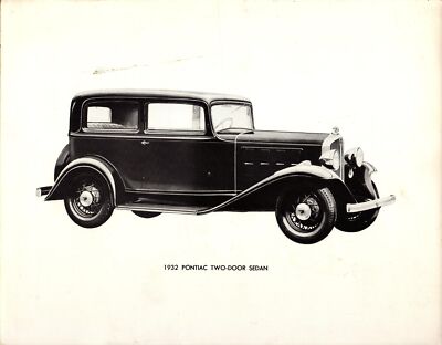 Vintage Advertising Promo Photo PONTIAC 1932 Two-Door Sedan | eBay