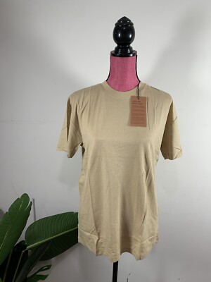 Girlfriend Collective WOMENS Solid Colored Short Sleeve Tshirt, Size 4