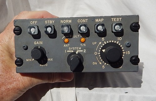 Gables Commercial Airliner Pilot's Radar Control Panel Console Box, NICE! - 第 1/2 張圖片