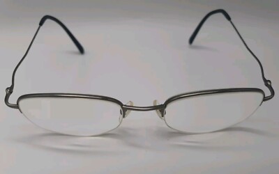 Seiko T425 Brille Brillengestell Titan Silber Halbrand - Made In Japan