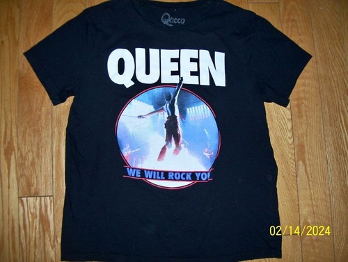 Queen Tee Shirt We Will Rock You Size Large