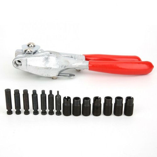Kit de perforador eléctrico de mano acero al carbono hierro plástico perforador alicates herramientas manuales - Imagen 10 de 12