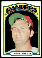 1972 Topps Denny McLain Texas Rangers #210