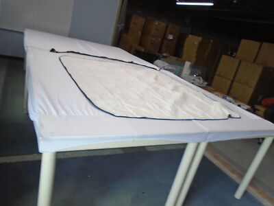 CARVER 602WV WHITE 3 BOW 70 3/4'' L X 81 1/2'' BIMINI COVER WITH BOOT MARINE BOAT