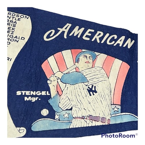 New York Yankees 1960 American League Champions Scroll Roster Pennant Mantle - Picture 4 of 7