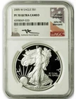 2005-W American Silver Eagle NGC PF70 UCAM Mercanti Signed