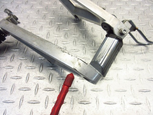 1983 82 83 Honda VF750S VF750 OEM Rear Passenger Foot Pegs Brackets Pair Lot - Picture 9 of 10