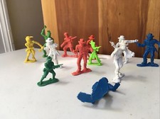Vintage Lot Of Cowboys And Indians - Hong Kong Sold As-Is 1960s