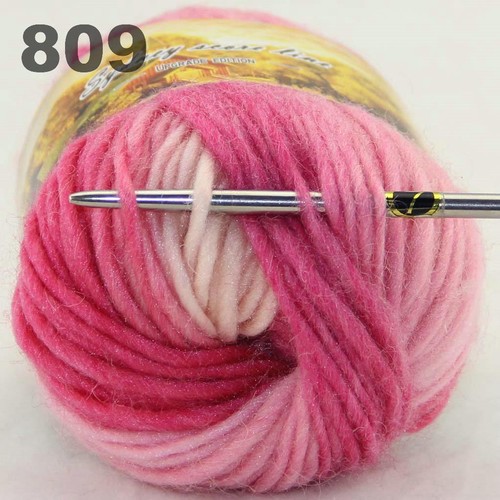 Sale New 6 Skeinsx50g Rainbows Coarse Hand Knit Quick Wool Yarn Shawl Scarves 09 - Picture 6 of 6