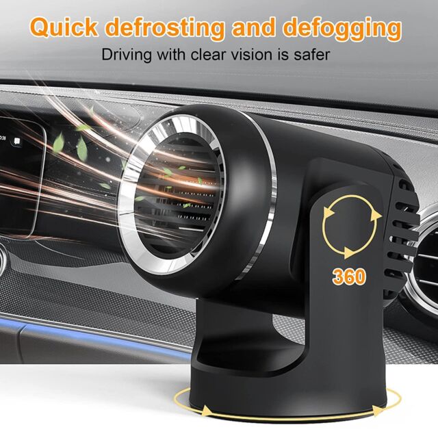 12V 130W Portable Heater Heating Cooling Fan Defroster Demister for Car Truck US