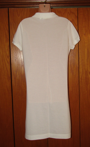 NWT LACOSTE WOMENS 80TH ANNIVERSARY WHITE POLO TENNIS SHIRT DRESS SIZE 44 12 NEW - Picture 6 of 20