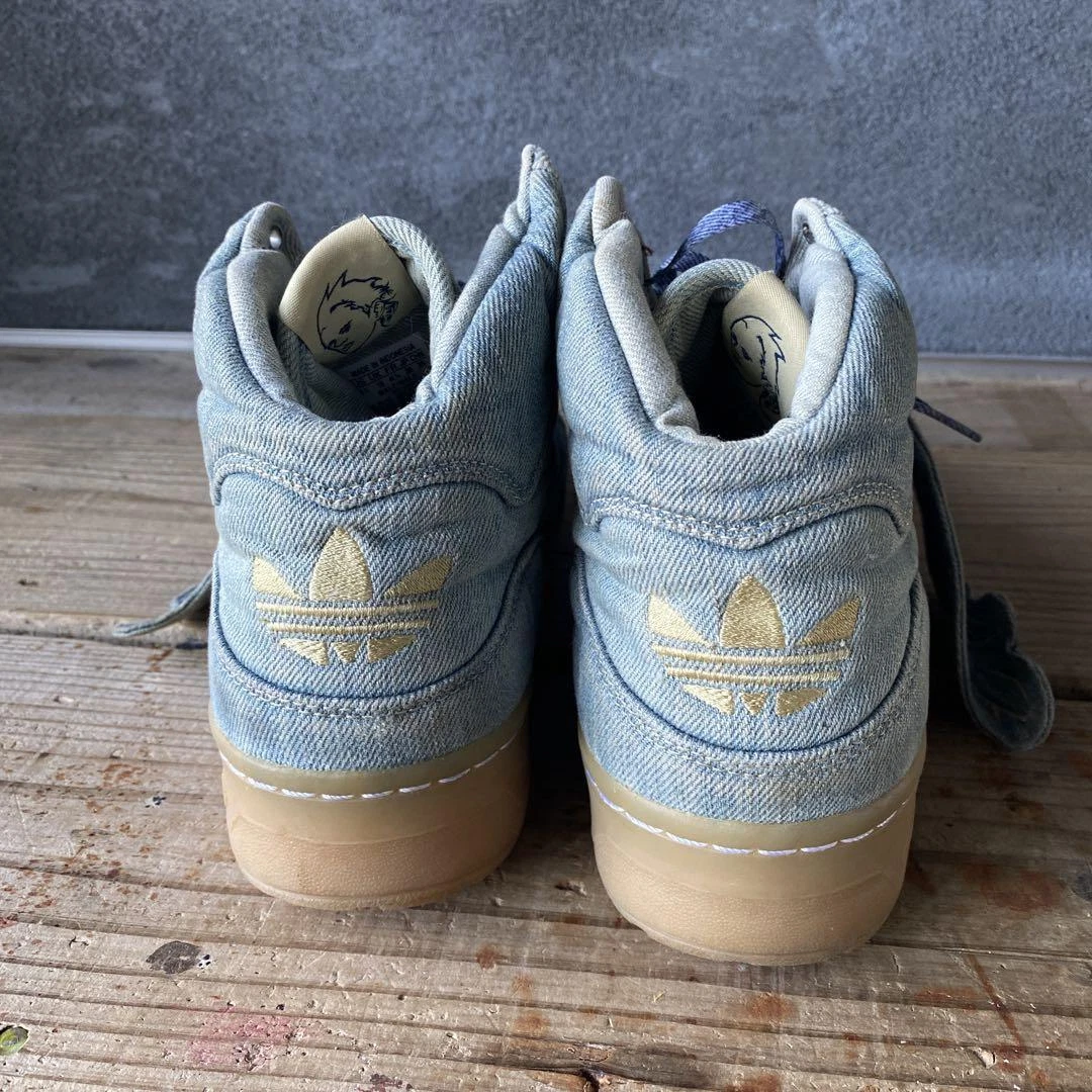 Adidas Originals x Jeremy Scott Wing Denim Hi Sneaker Blue US10.5 28.5cm