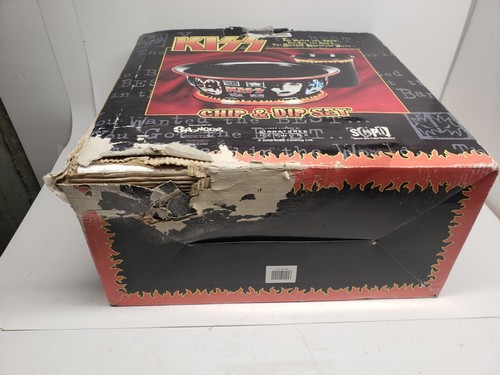 KISS 2003 Spencers Set Ciotola Grande 12" Chip and Dip SCATOLA HA DANNI - Foto 9 di 11