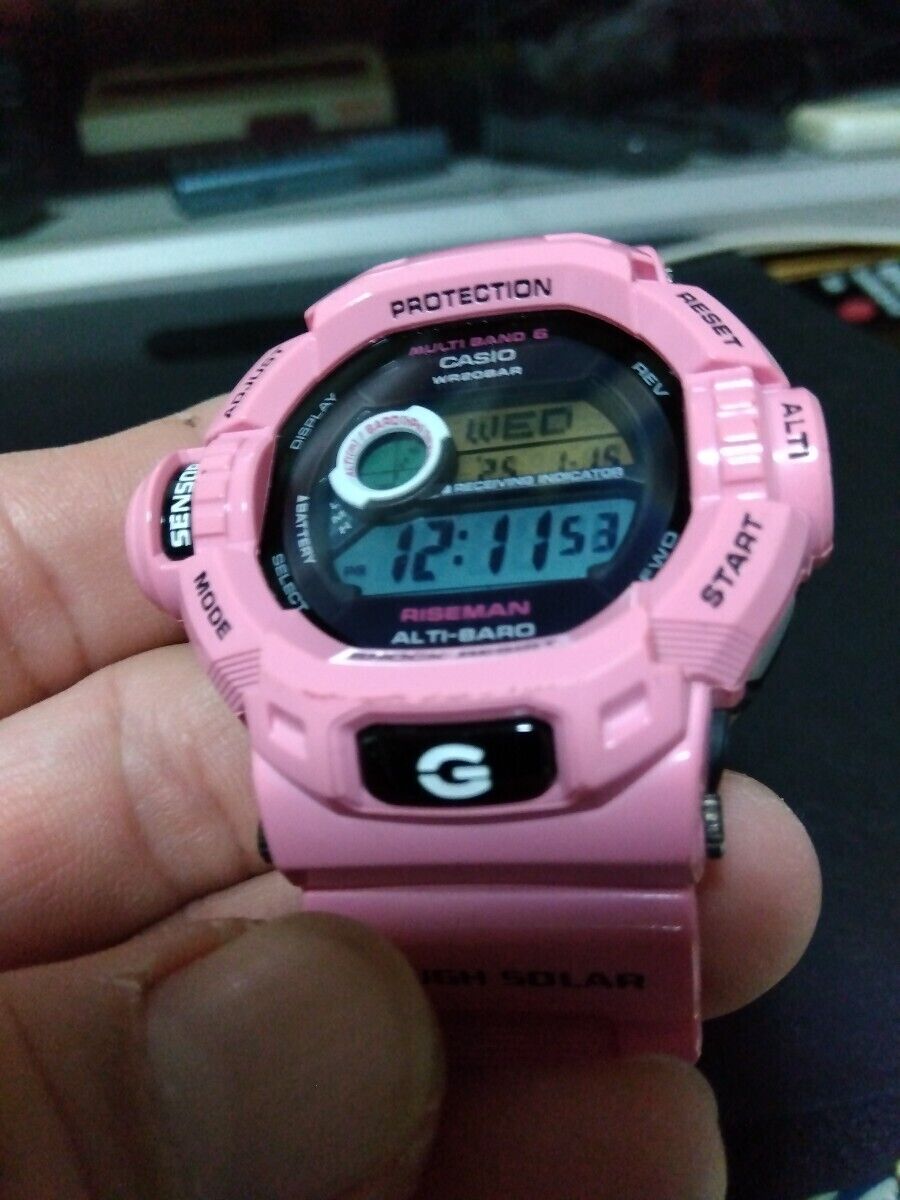Casio G-Shock Gw-9200Kj-4Jr Riseman 2010 Pink Fairly Used Casio G-Shock Gw-9200Kj-4Jr Riseman 2010 Pink Fairly Used
