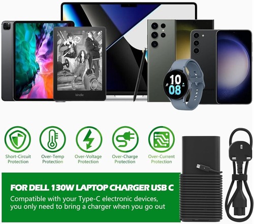 130W Laptop Ladegerät für Dell XPS 15 9530 9550 9560 9570 Dell Precision 5510 5520 - Bild 3 von 3