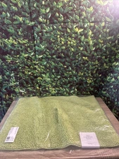 New The Company Store 17x24 Kiwi Green 100% Cotton Bath Rug