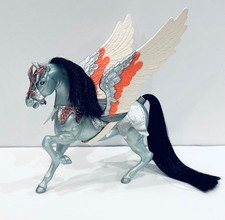 RARE Royal Silver Storm Horse Figure Doll Princess of Power She-ra Shower Catra