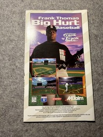 Virtual Open Tennis (Sega Saturn, 1996) Disc & Manual Only T&W