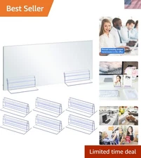 Durable Self-Adhesive Acrylic Panel Holders - 6PCS for 1/8" to 1/4" Thickness