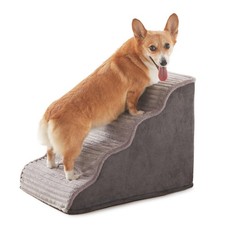 Dog Stairs for Small Dogs and Cats 18" H, High Density Support Foam Dog Steps...