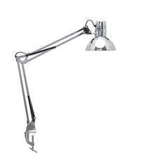 MAULstudy 8230796 Table Lamp Chrome E27 without Bulb Clamp Base Chrome-Plated