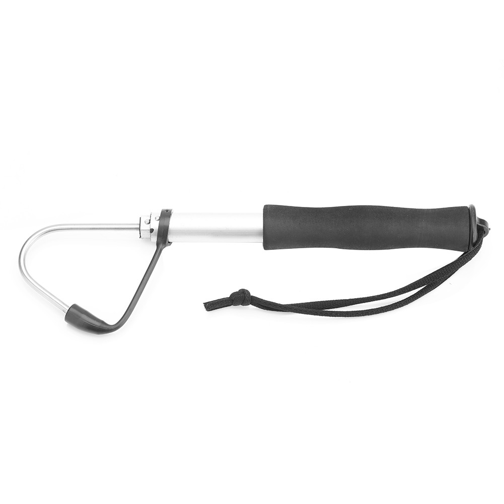 Retractable Fishing Gaff Stainless Steel Hook Fishing Gear Hook Tackle Wit
