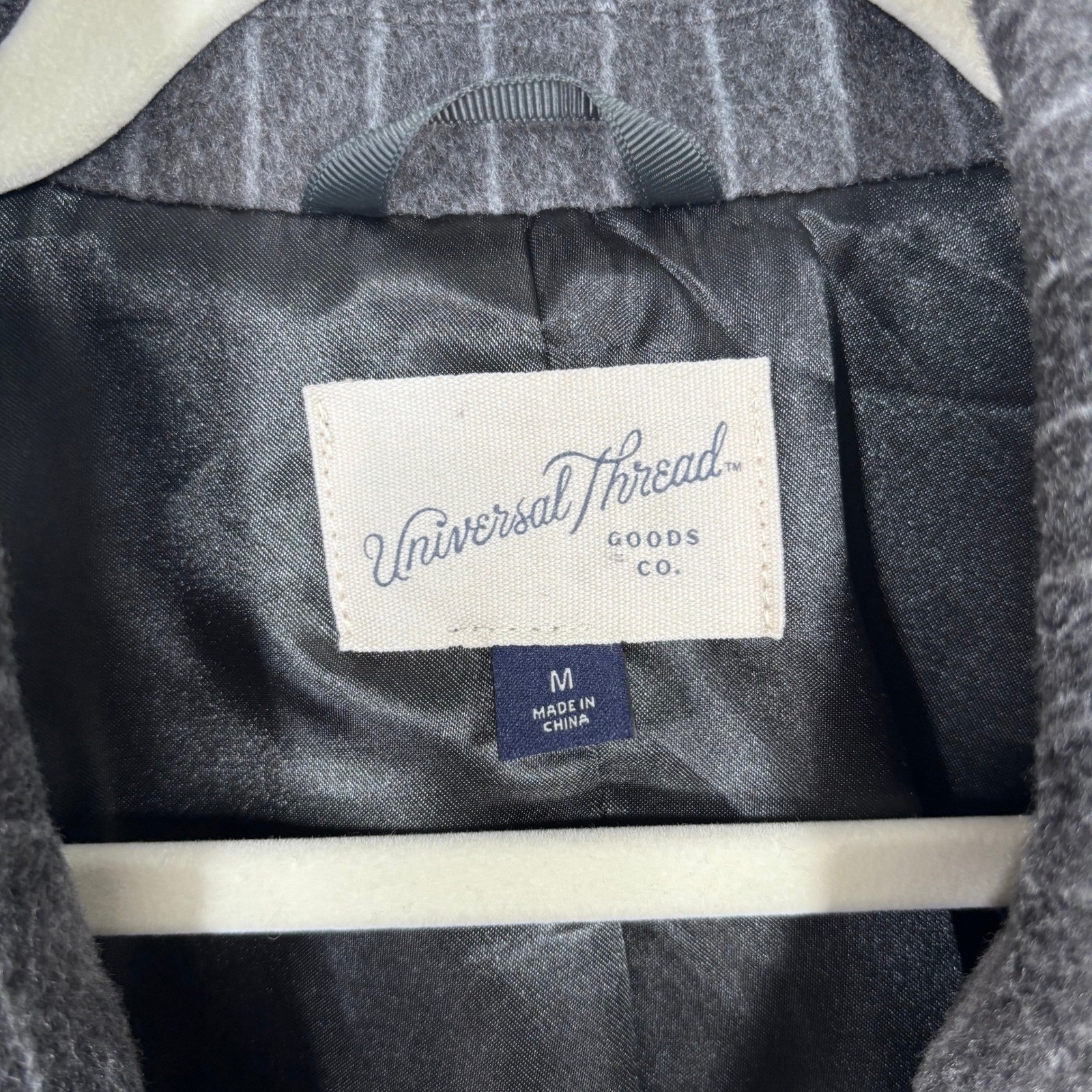 Universal Thread Blazer Medium Gray Pinstripe Mas… - image 5