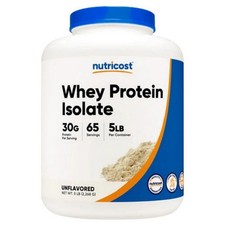 Whey Protein Isolate Powder 5 Lbs  by Nutricost