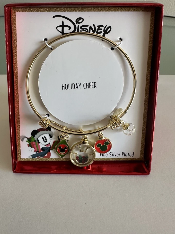 Pulsera Disney Dije Expansible Brazalete Plateado Color Oro Foto 2 de 4