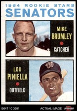 1964 Topps #167 Lou Piniella / Mike Brumley Senators RCs RC 6 - EX/MT