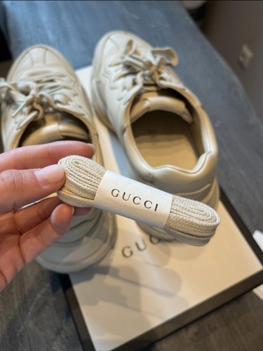 Zapatillas mujer ORIGINAL: GUCCI RHYTON T. 38 blancas - Imagen 6 de 7