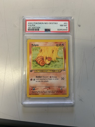 Vulpix (1st Edition) graded PSA 8 for sale on eBay