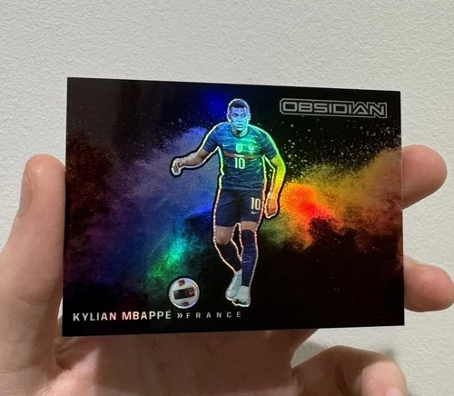 2021-22 PANINI OBSIDIAN BLACK COLORBLAST SOCCER #3 KYLIAN MBAPPE FRANCE