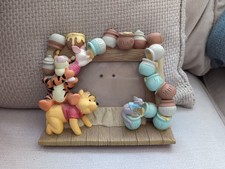 Gorgeous Winnie The Pooh Ceramic Picture Frame. New But Dusty From Storage.