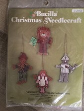 Wizard Of Oz Vintage Bucilla Ornament Kit Dorothy Scarecrow Tinman Lion- NOS 