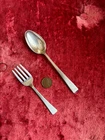 Vtg Towle Craftsman Sterling Silver Fork 4" and Towle 5 3/8" Spoon 1.4 oz
