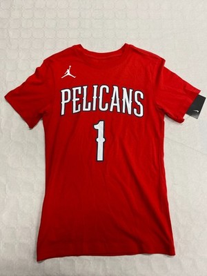 Nike NBA Zion Williamson T-Shirt #1 Pelicans Rot Kinder Größe S