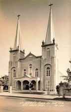 FLORIDA RPPC POSTCARD: VIEW OF ST. MARY'S STAR OF THE SEA CHURCH, KEY WEST, FL