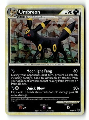 Pokemon Karte Umbreon - 10/90 (Cracked Ice Holo) Holo LP Deck Exclusives 010/090