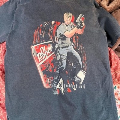 Leon S. Kennedy Resident Evil Vintage Shirt, Dr Pepper Meme T-Shirt, RE4 Remake