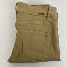 Zara Basic Z1975 Womens Beige Straight Stretch Jeans Size 26 Very Good JIG3W