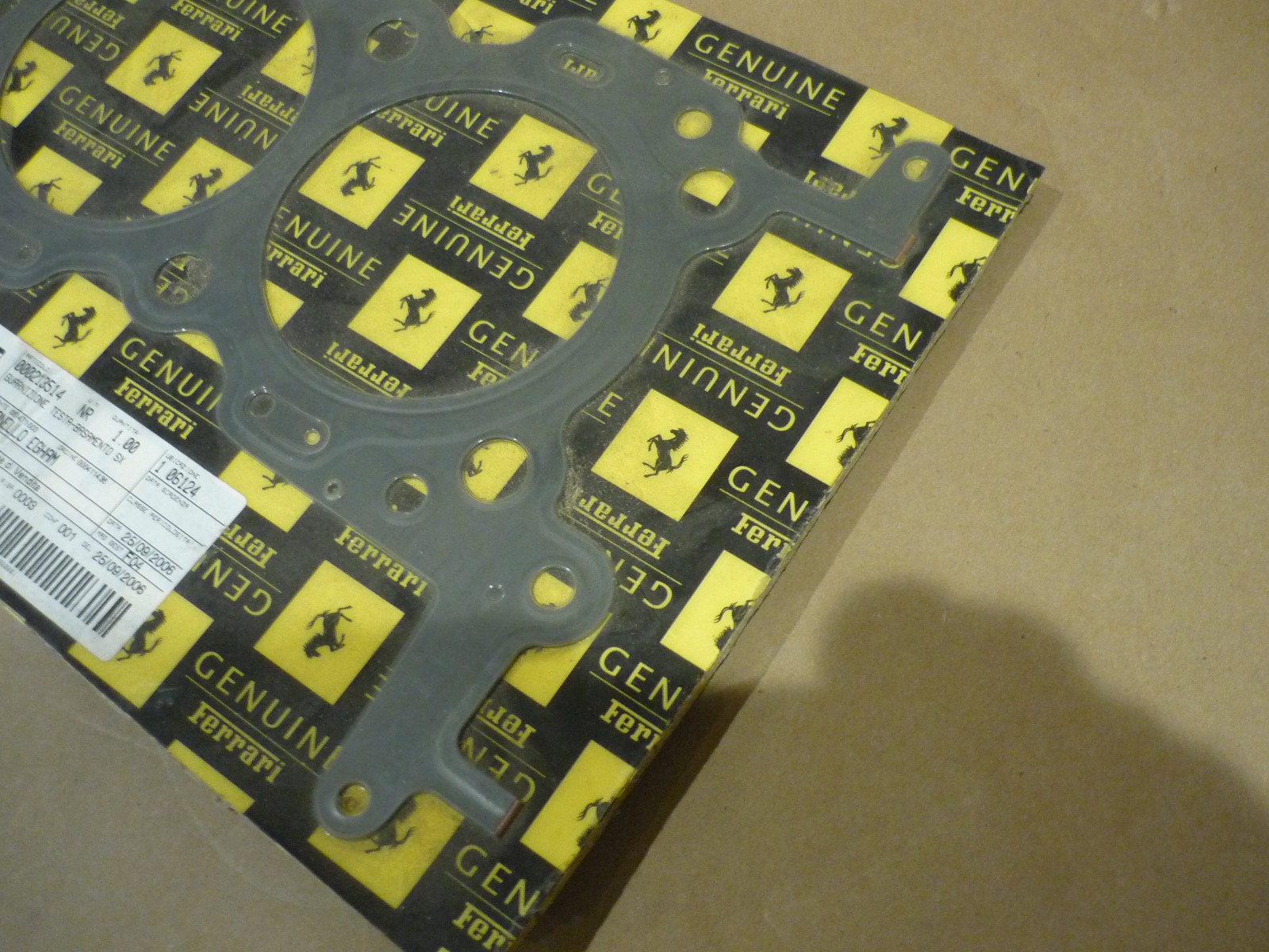 Ferrari 599  - Gasket For LH Cylinder Head  (NEW)  - P/N 213514