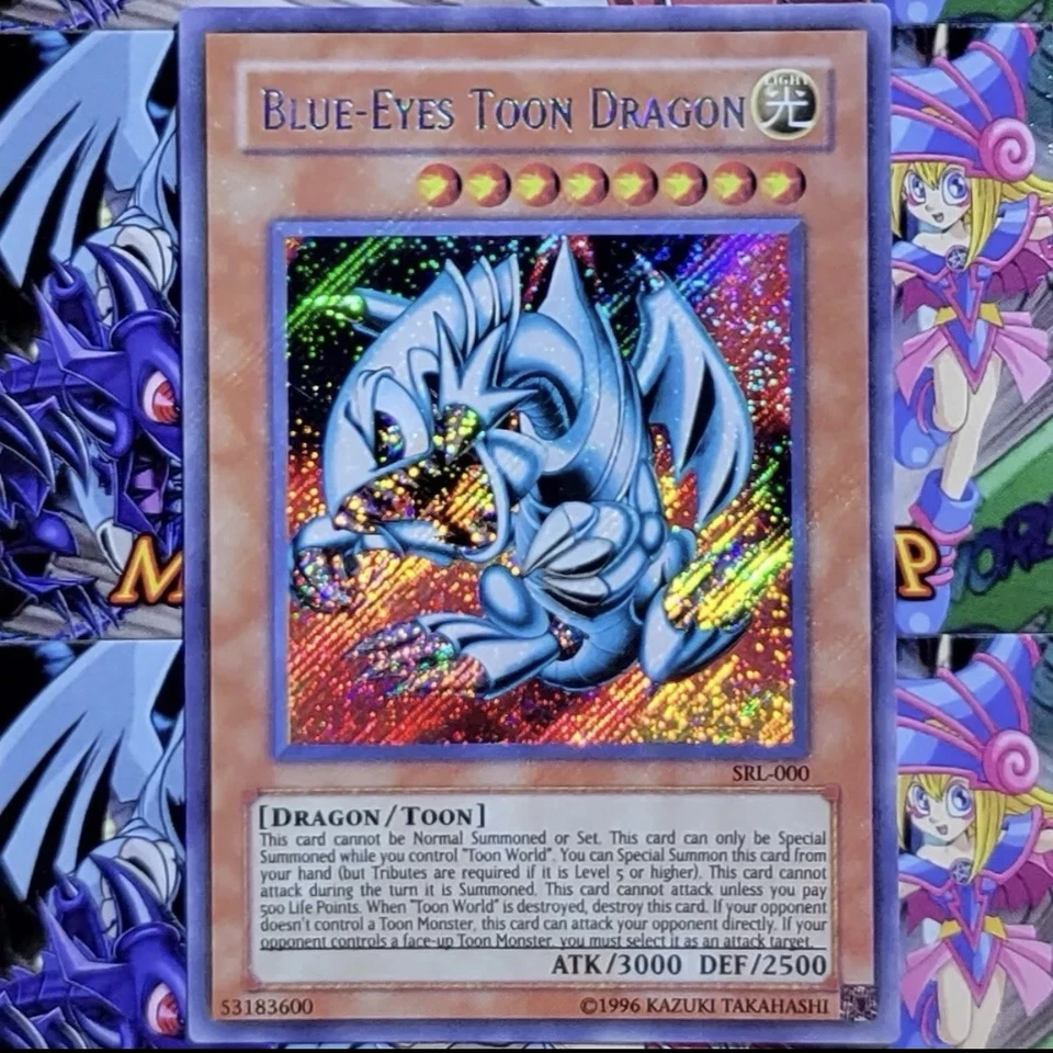 Yugioh Blue-Eyes Toon Dragon Spell Ruler Secret Rare SRL-000 Holo Bleed NM - Image 2 of 4