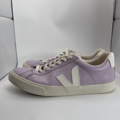 Veja Esplar Leather Sneakers Womens Size 10 Purple Lavender Colorway