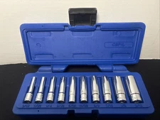 Blue POWER Cornwell CBP1L 10 Pc 1/4 Dr Deep Socket Set, 6 Pt 3/16 - 9/16 🔥