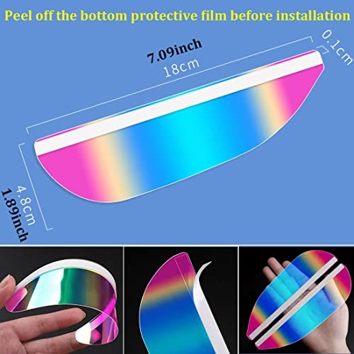 2PCS Mirror Rain Visor Eyebrow,Car Rear View Mirror Rain Visor Guard,Side - Picture 3 of 7